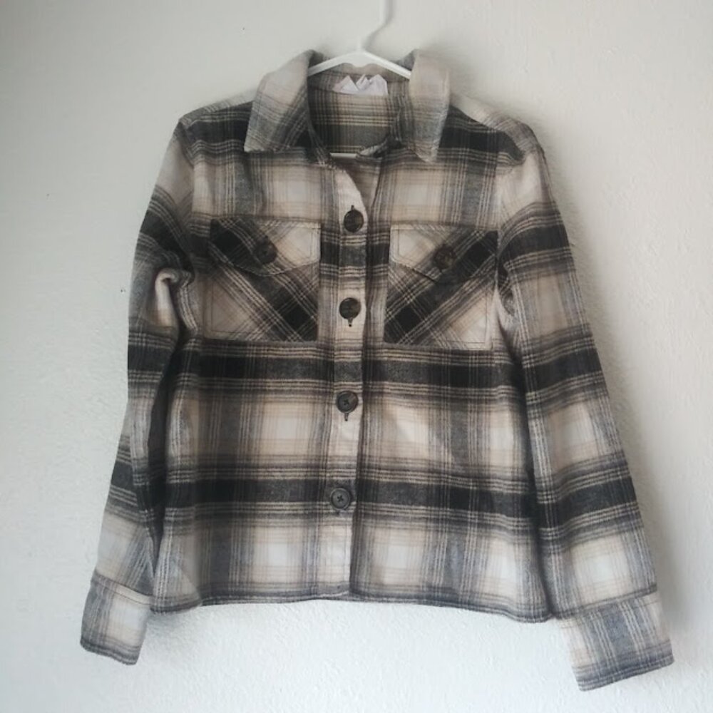 BB Dakota by Steve Madden women's size S plaid jacket
